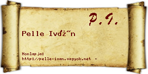 Pelle Iván névjegykártya
